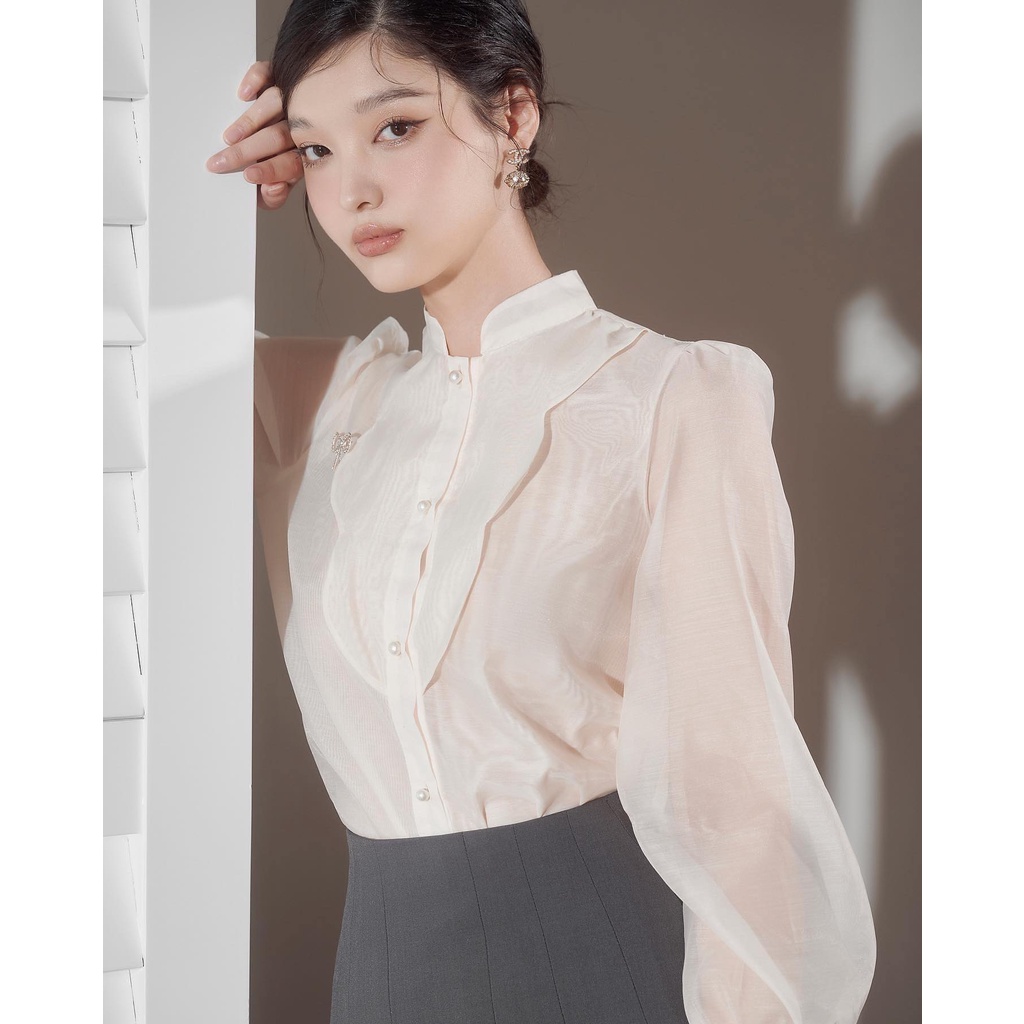 Hoàn tiền 15% - vera shirt - áo sơ mi organza seduisant.rev