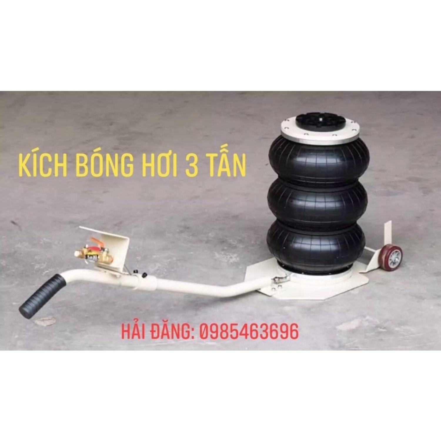 Kích bóng hơi 3 tấn, Con đội khí nén 3 bóng
