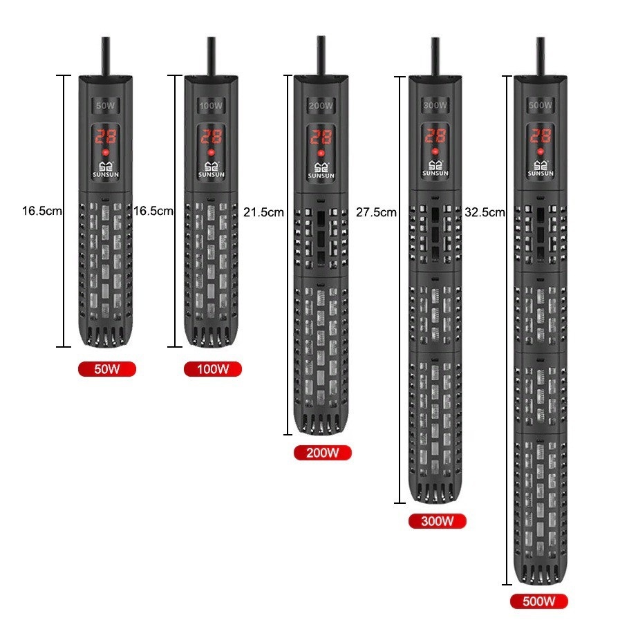 Sunsun LCD Digital Display Constant Heater Submersible Adjustable Heating For Aquarium Fish Tank Temperature Control