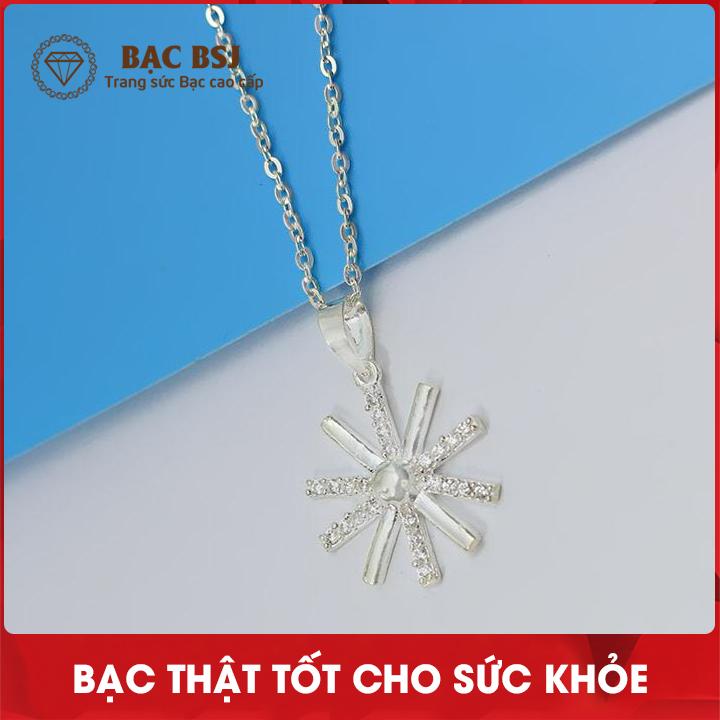 Dây chuyền bạc nữ cao cấp trong phim Hậu duệ mặt trời. Bạc BSJ