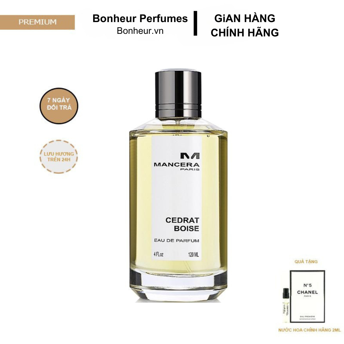 Nước Hoa Nữ Mancera Roses Vanille EDP 120ml lưu hương 12h