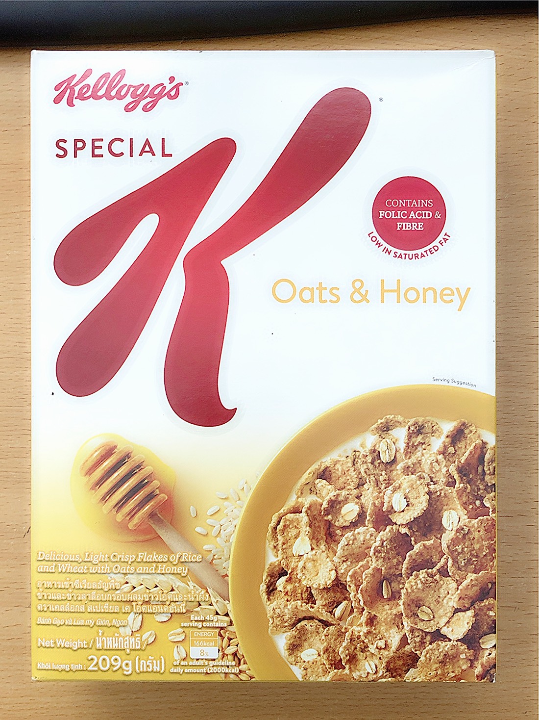 Ngũ cốc ăn sáng Kellogg s Special K oats & honey 209gr - Date 21 06 2023