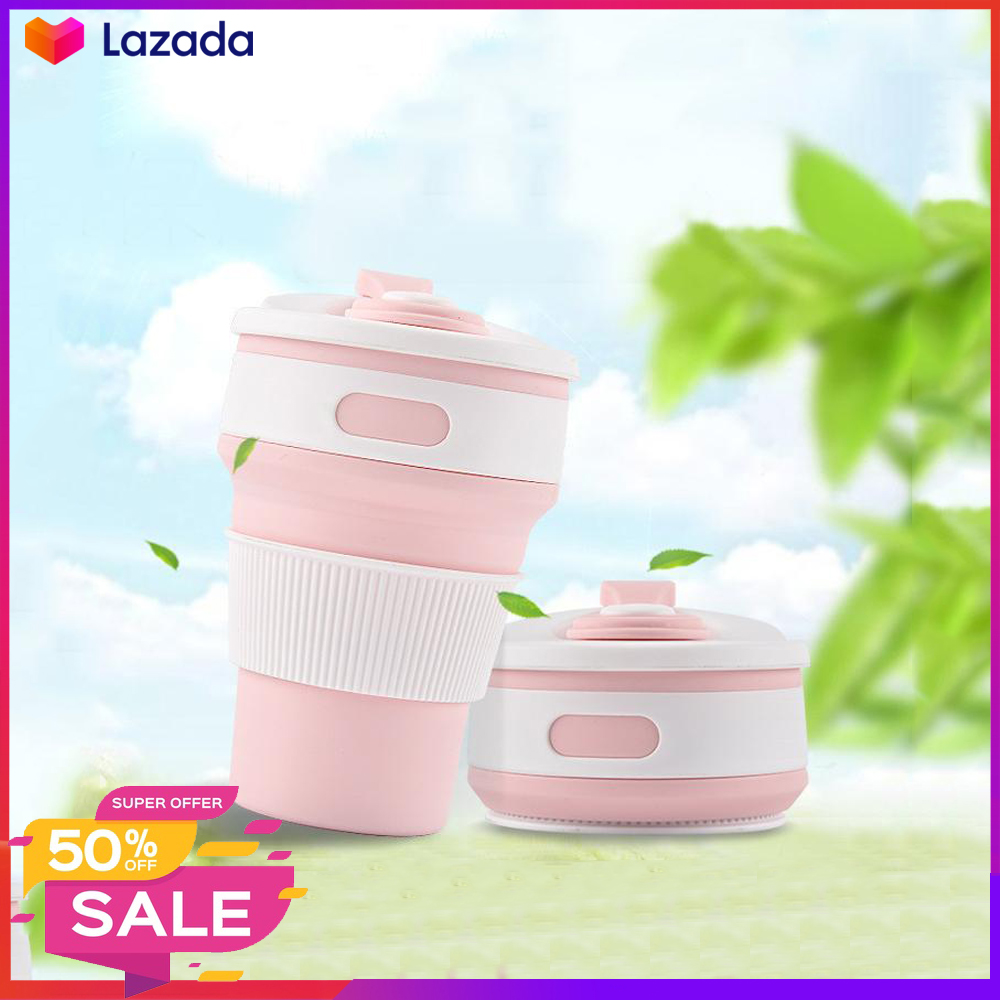 Cốc Nước Gấp Gọn Thông Minh - Tiện lợi - Dễ sử dụng - Nhựa Dẻo Silicone 350ml