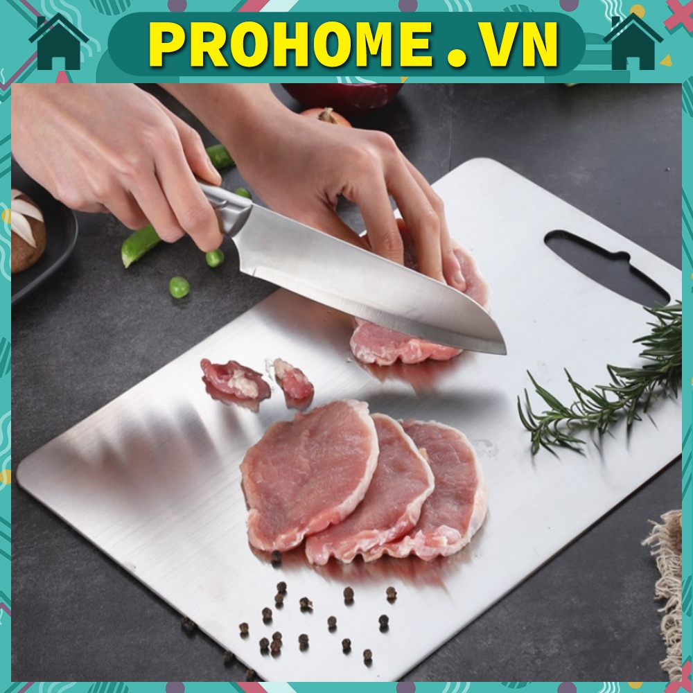 Thớt Inox 304 Cao Cấp Hàng Nhật Siêu Bền 34x24x0.3cm