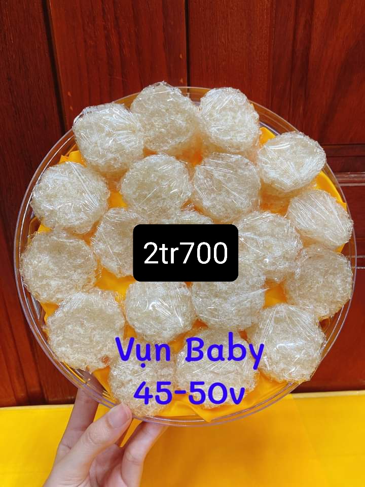 Hộp vụn yến baby | hộp 45 - 50 viên | yến sào quỳnh anh