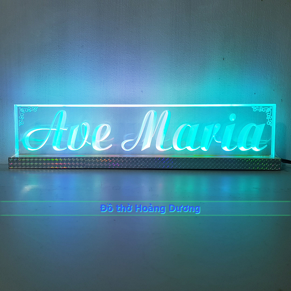 Chữ điện Ave Maria - Chữ điện trang trí bàn thờ Công giáo