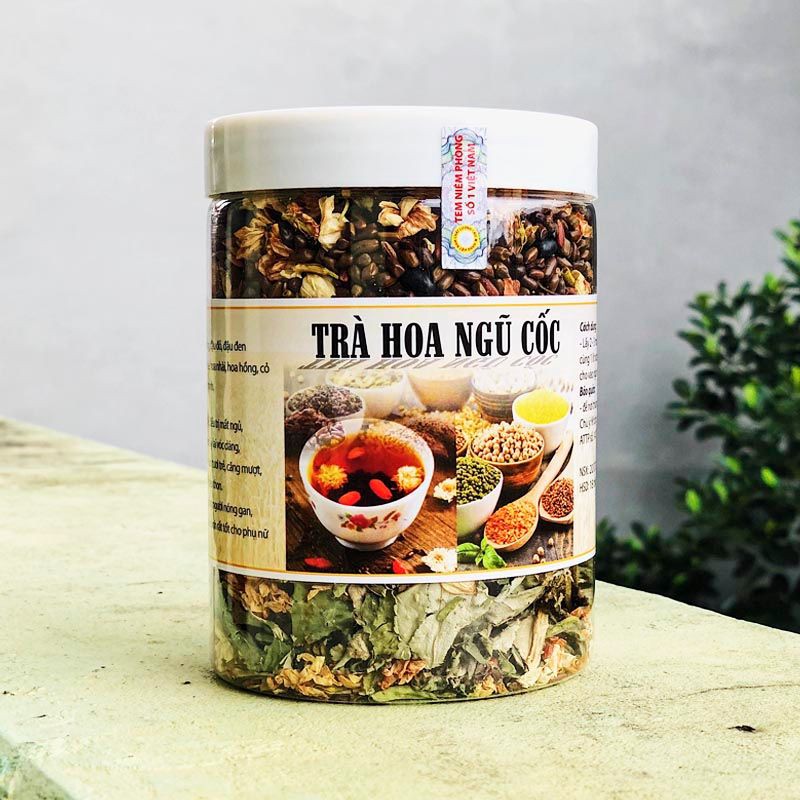 Trà Hoa Ngũ Cốc 500G - Trà Giảm Cân Detox Cơ Thể - Thức Uống Cho Vóc Dáng Thon Gọn - Đẹp Da - Hộp 500gr
