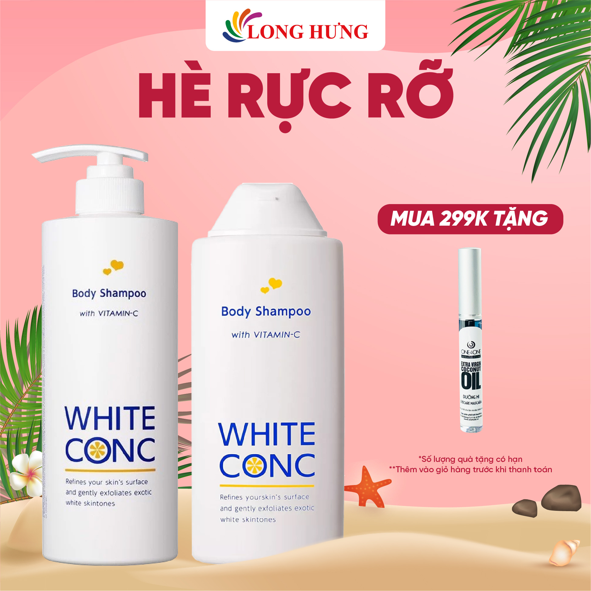 Sữa tắm dưỡng da toàn thân White Conc Body Shampoo làm trắng da