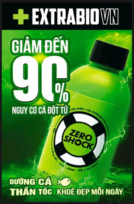 Zero shock - xử lý nước, chống sốc, giảm stress , hồi phục nhanh cho cá cảnh
