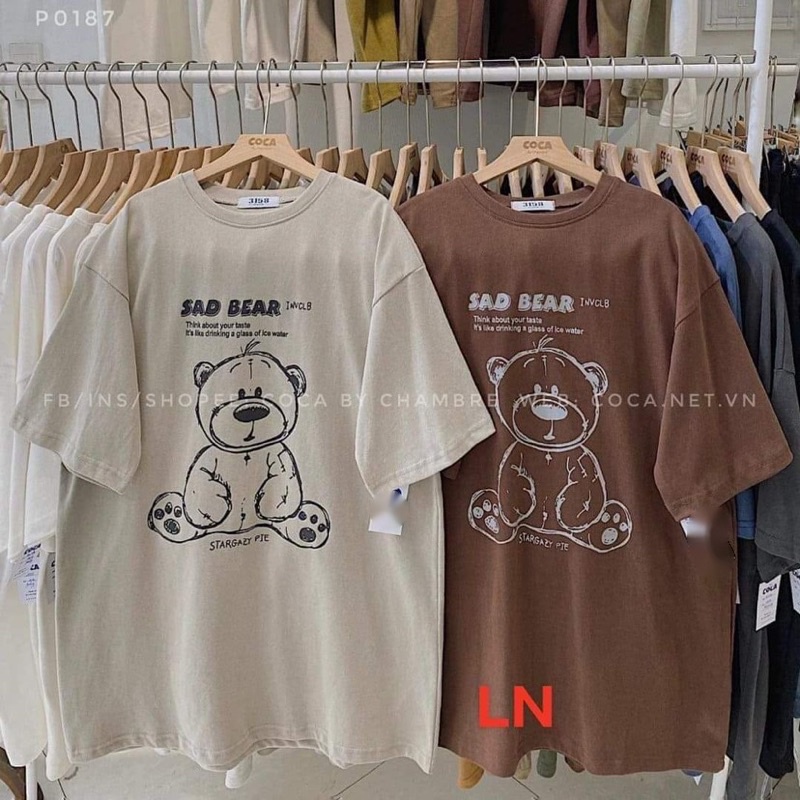 Áo phông sad bear ln11