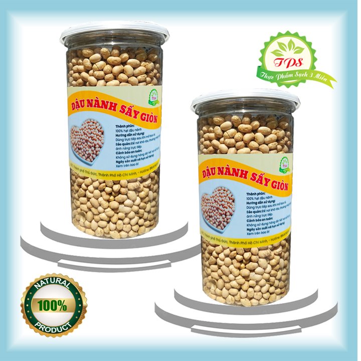 Combo 2 hũ đậu nành sấy chín giòn ngon - mỗi hũ 400g TPS