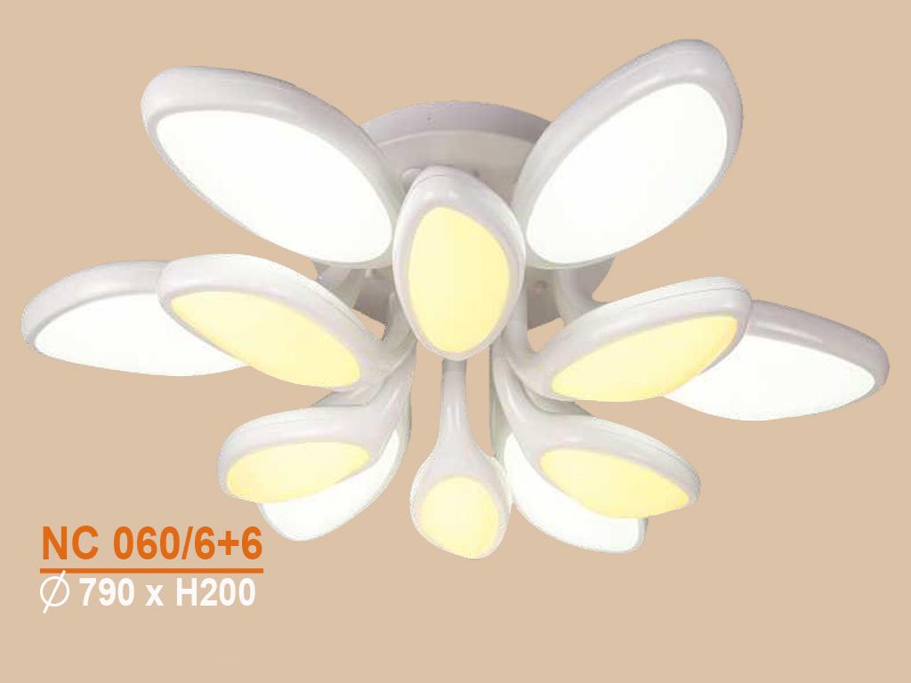 Đèn led ốp trần acrylic hiện đại vkt-nc-060/6+6
