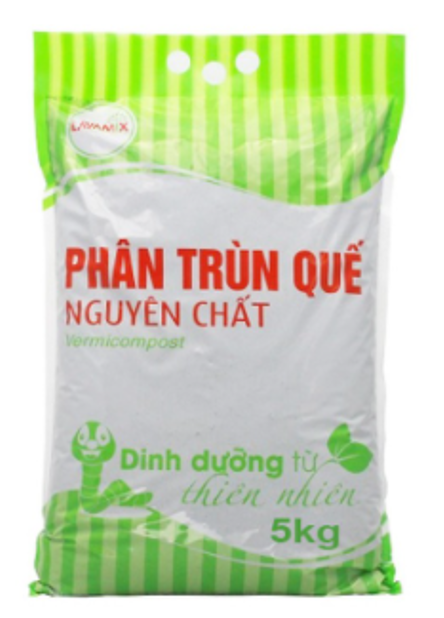 Bao 5kg - Phân Trùn Quế Hữu Cơ Nguyên Chất 100% Dinh Dưỡng Từ Thiên Nhiên Lavamix - Bổ sung dinh dưỡng, Cải tạo đất Divi Store