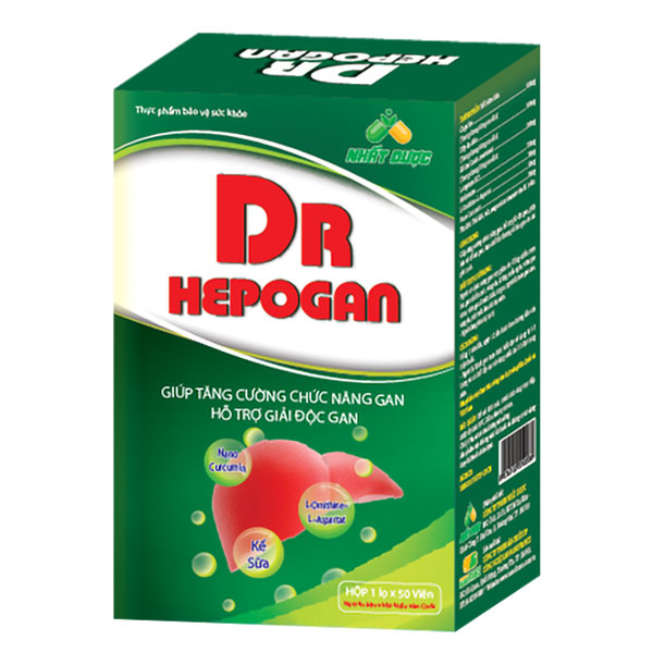 Dr Hepogan, hỗ trợ giải độc gan, giúp bảo vệ tế bào gan  Hộp 50 viên