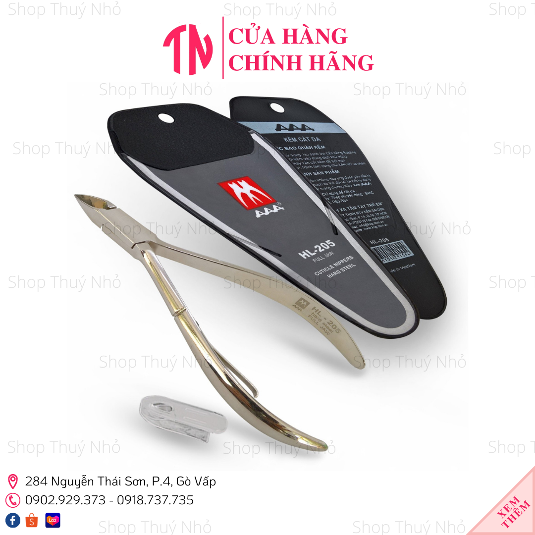 Kềm thép cắt da AAA HL-205 dụng cụ làm móng tay chuyên nghiệp nghệ thuật nail