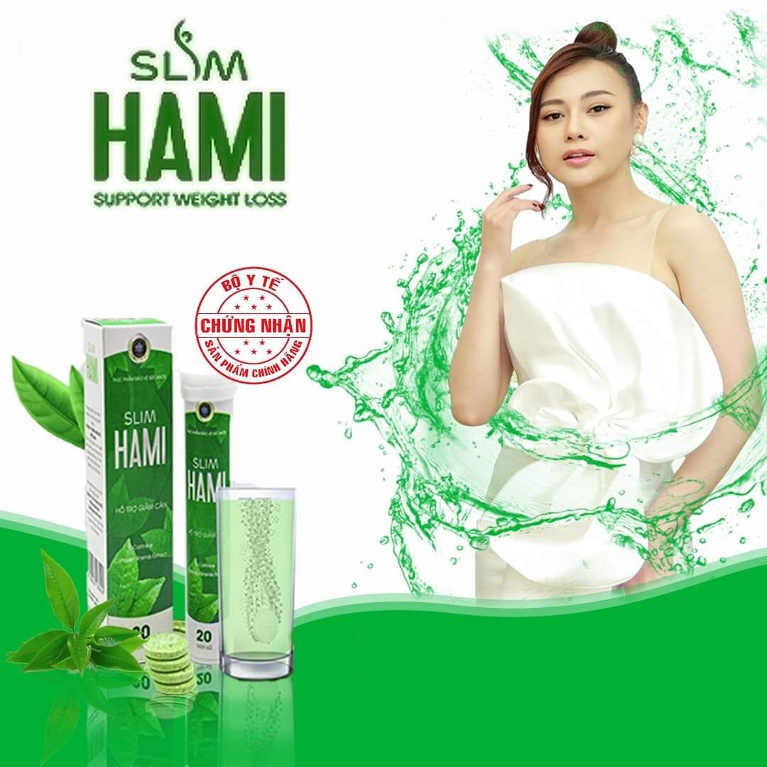 Slim Hami Authentic Viên sủi giảm cân cấp tốc Slim Hamii an toàn hiệu quả