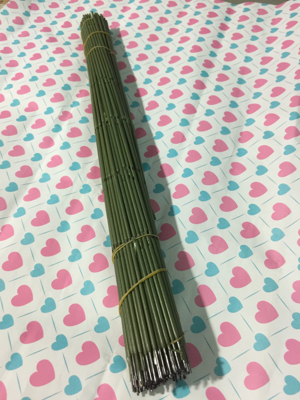 Bộ 50 Que thép làm thân hoa hanmade qua kẽm làm hoa giả