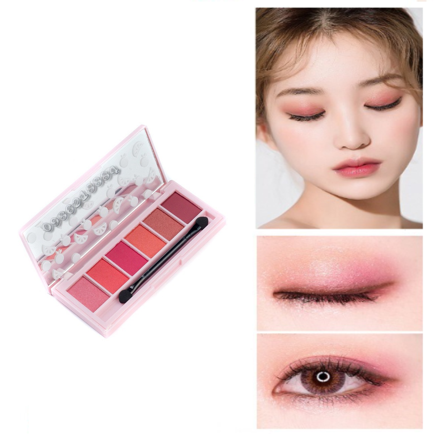 [HCM]Phấn Mắt Trang Điểm 6 Màu Kèm Cọ #02