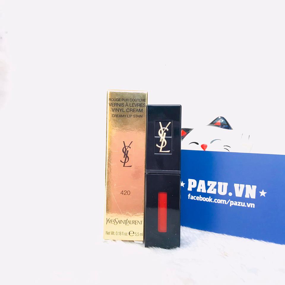 Son kem ysl vinyl cream 420 chili vibration