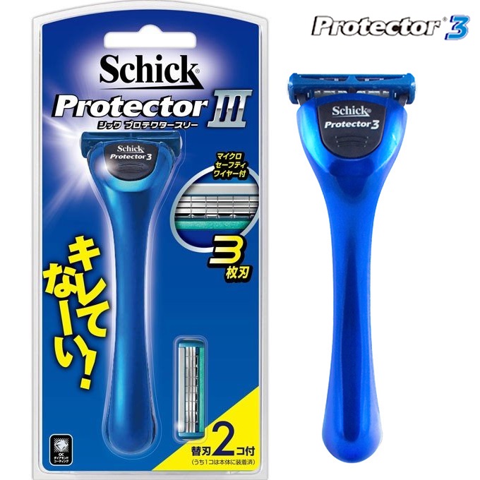 Dao cạo râu Schick Protector III 3 lưỡi + Kèm 2 lưỡi dao