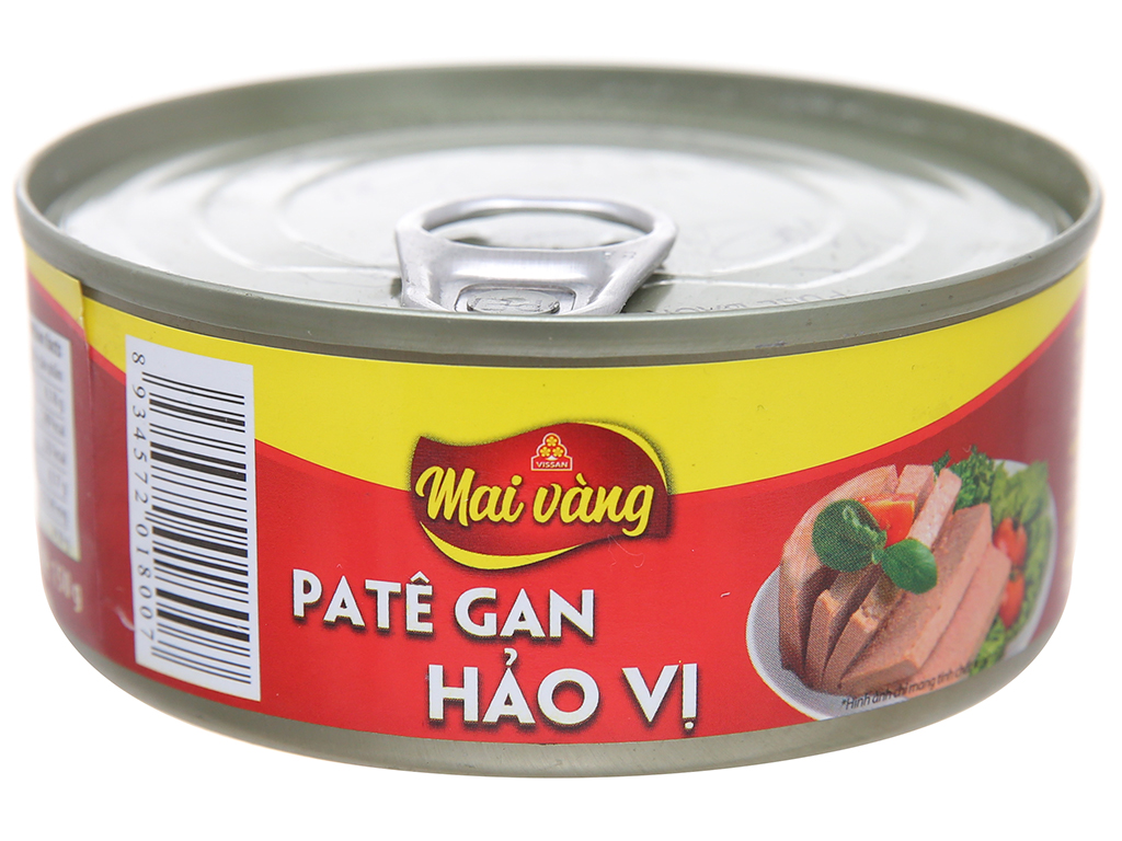 10 hộp pate gan đóng hộp mai vàng hảo vị vissan 150g