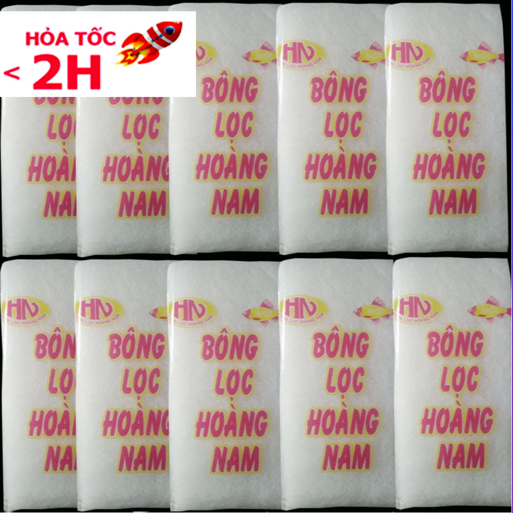 Bộ 10 bông lọc bể cá 30 x 13cm vật liệu lọc không thể thiếu cho bể cá. Sản phẩm được cấp bởi Lylyshop ( trắng)