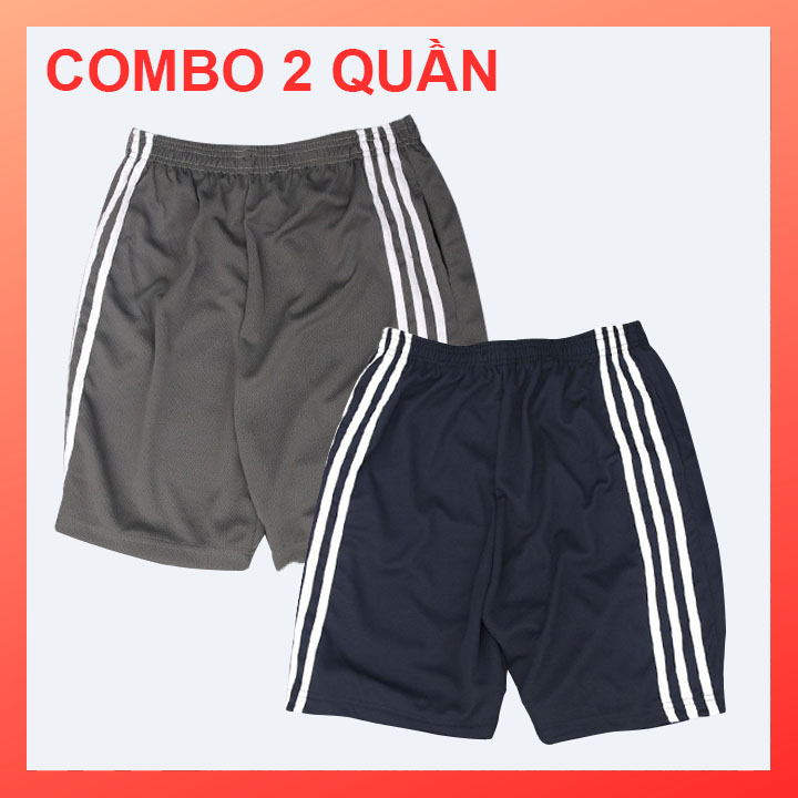 Combo 2 quần đùi nam vải thun thoáng mát