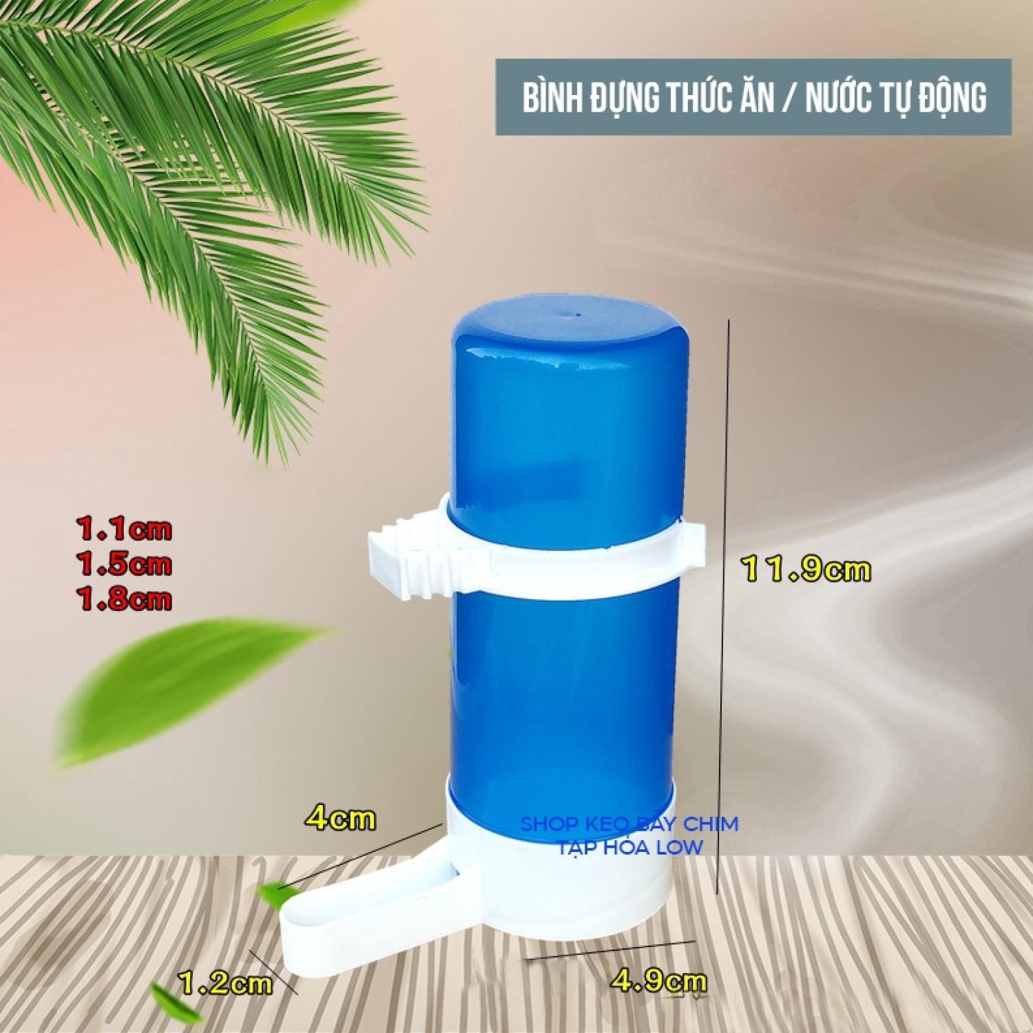 Bình đựng thức ăn / nước tự động cho chim cảnh