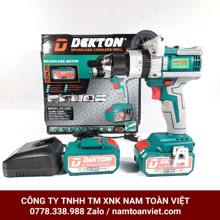 Máy khoan pin dekton 2130