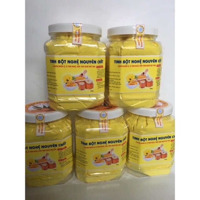 Tinh Bột Nghệ Vàng Nghệ An Nguyên Chất ??% Đóng Hộp 500Gr