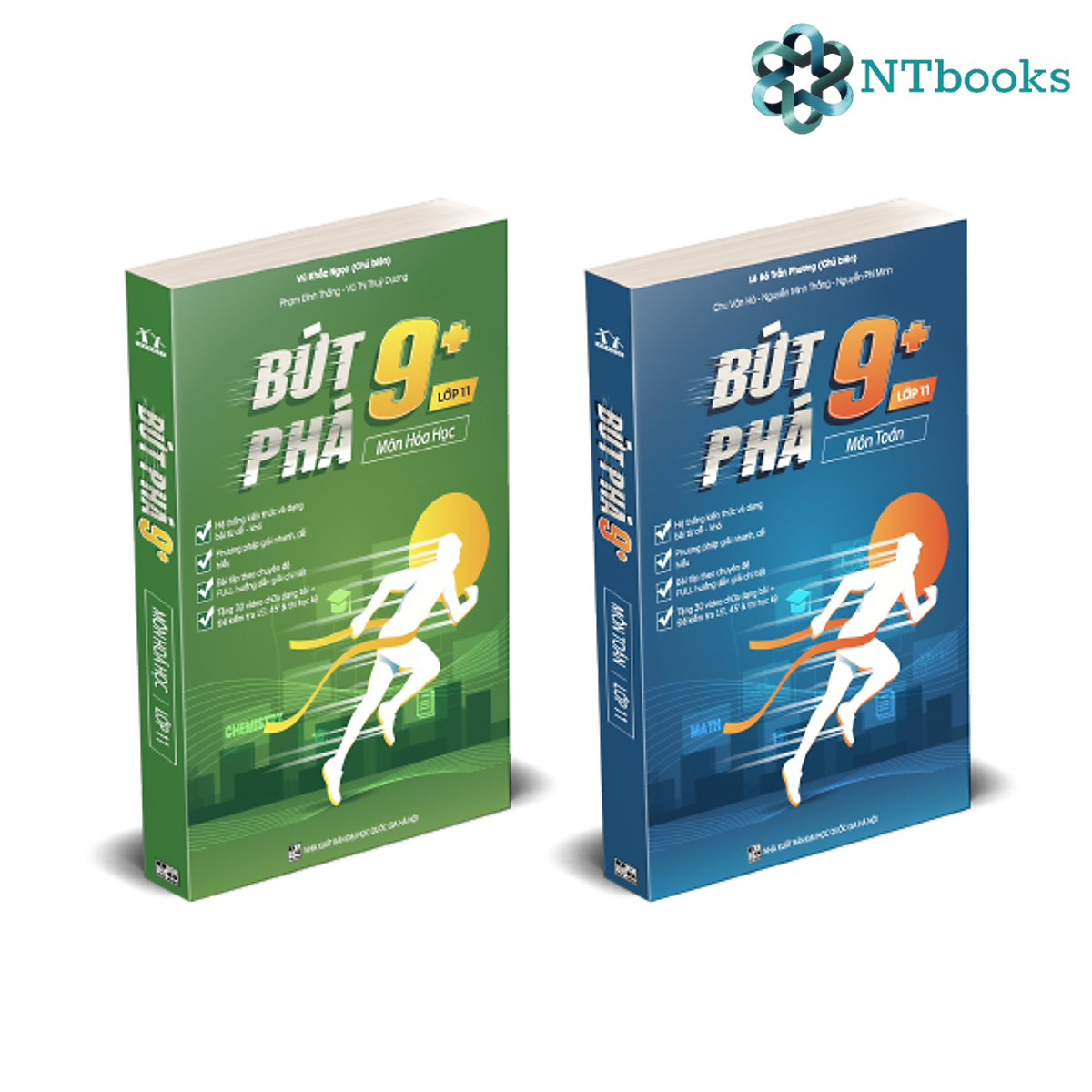 - combo 2 cuốn sách bứt phá 9+ môn toán, hóa lớp 11 - ntbooks