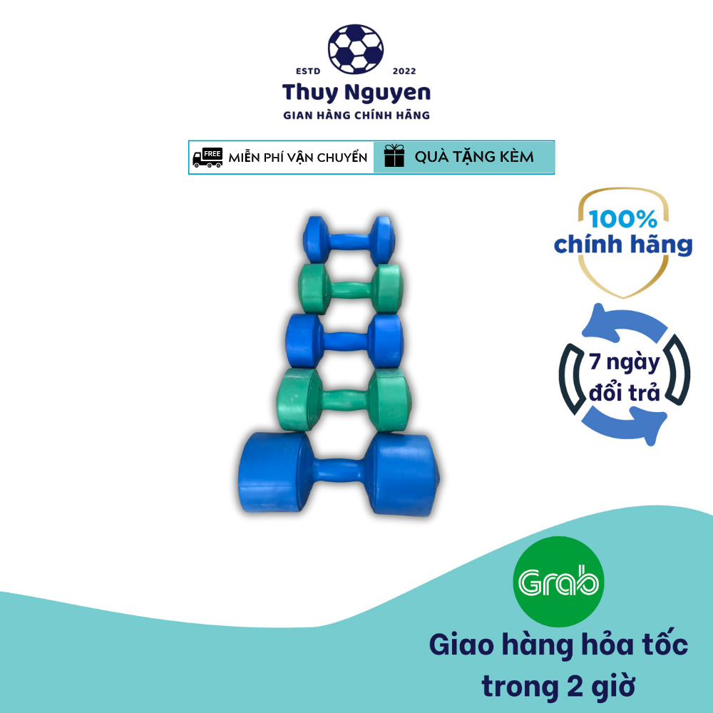 Tạ tay nhựa bọc bê tông tập gym cao cấp