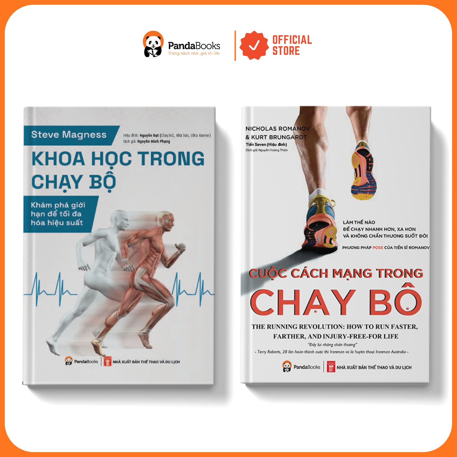 Sách - Combo 2 cuốn Khoa học trong chạy bộ + Cuộc cách mạng trong chạy bộ [PANDABOOKS]