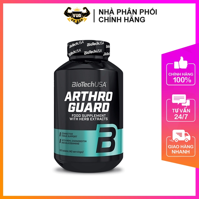 [HCM]Viên Uống Hỗ Trợ Xương Và Sụn Khớp ARTHRO FORTE BiotechUSA Hộp 120 Viên