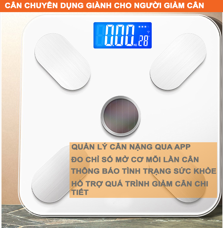 Cân Điện Tử Sức Khoẻ Thông Minh Digital Weight DW503 [Kết nối bluetooth đo lượng mỡ trong cơ thể]