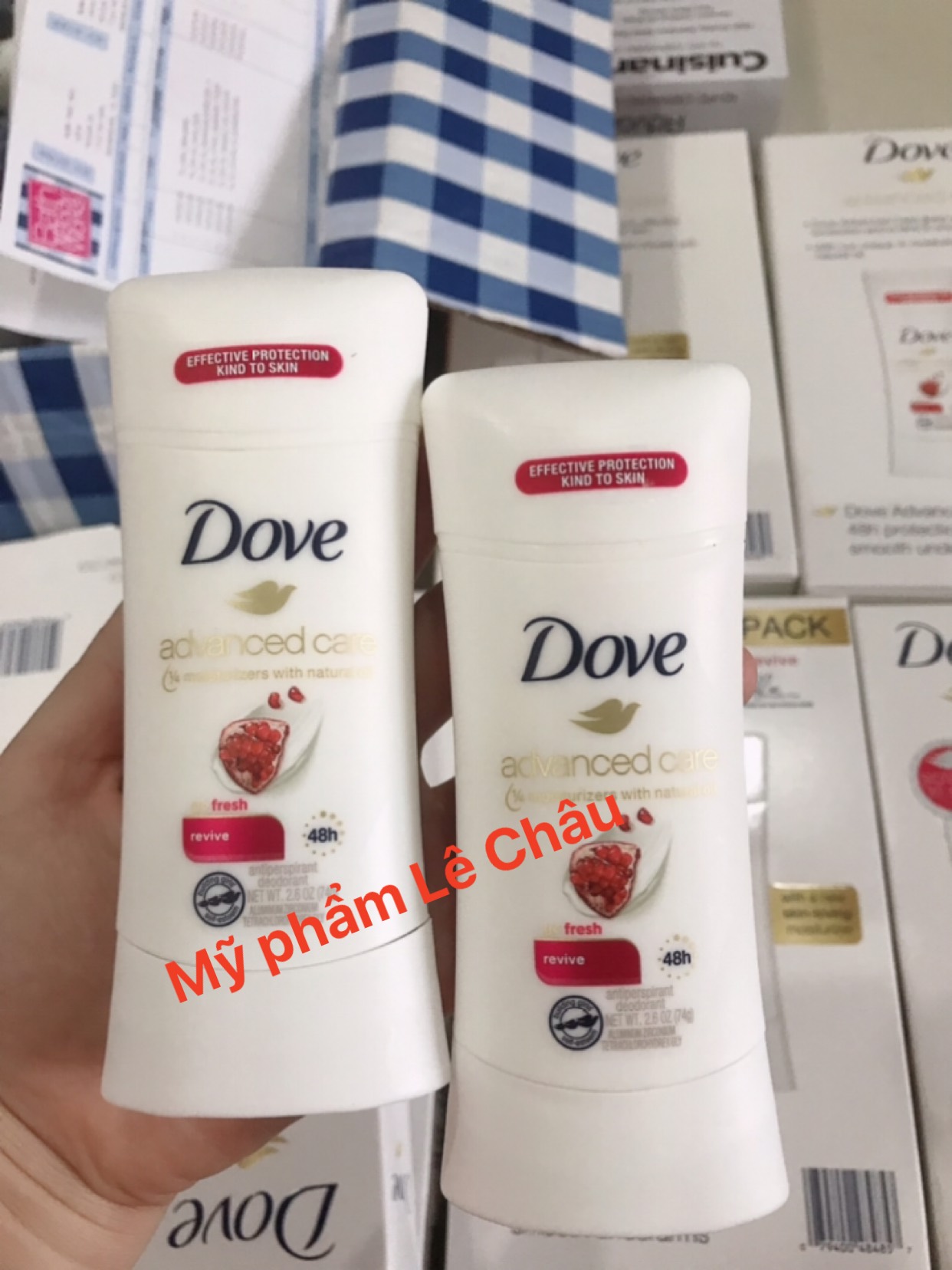 Lăn sáp khử mùi dove lựu cho nữ - advanced care 48h 74g chuẩn mỹ