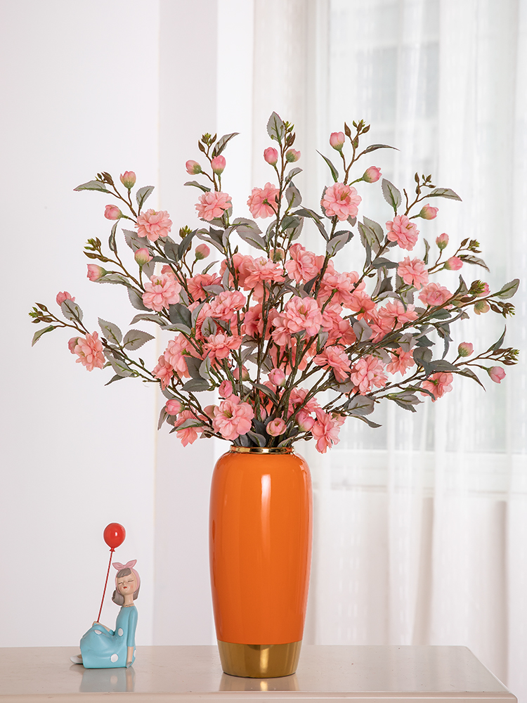 Hoa trà dài 90cm hoa giả hl024