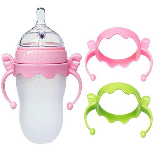 Bình sữa silicon tặng kèm núm ti thay thế