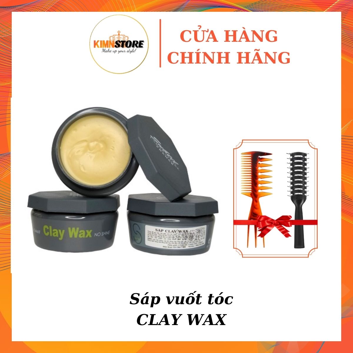Sáp vuốt tóc nam, sáp vuốt tóc clay wax 100g tạo kiểu tóc, giữ nếp tóc