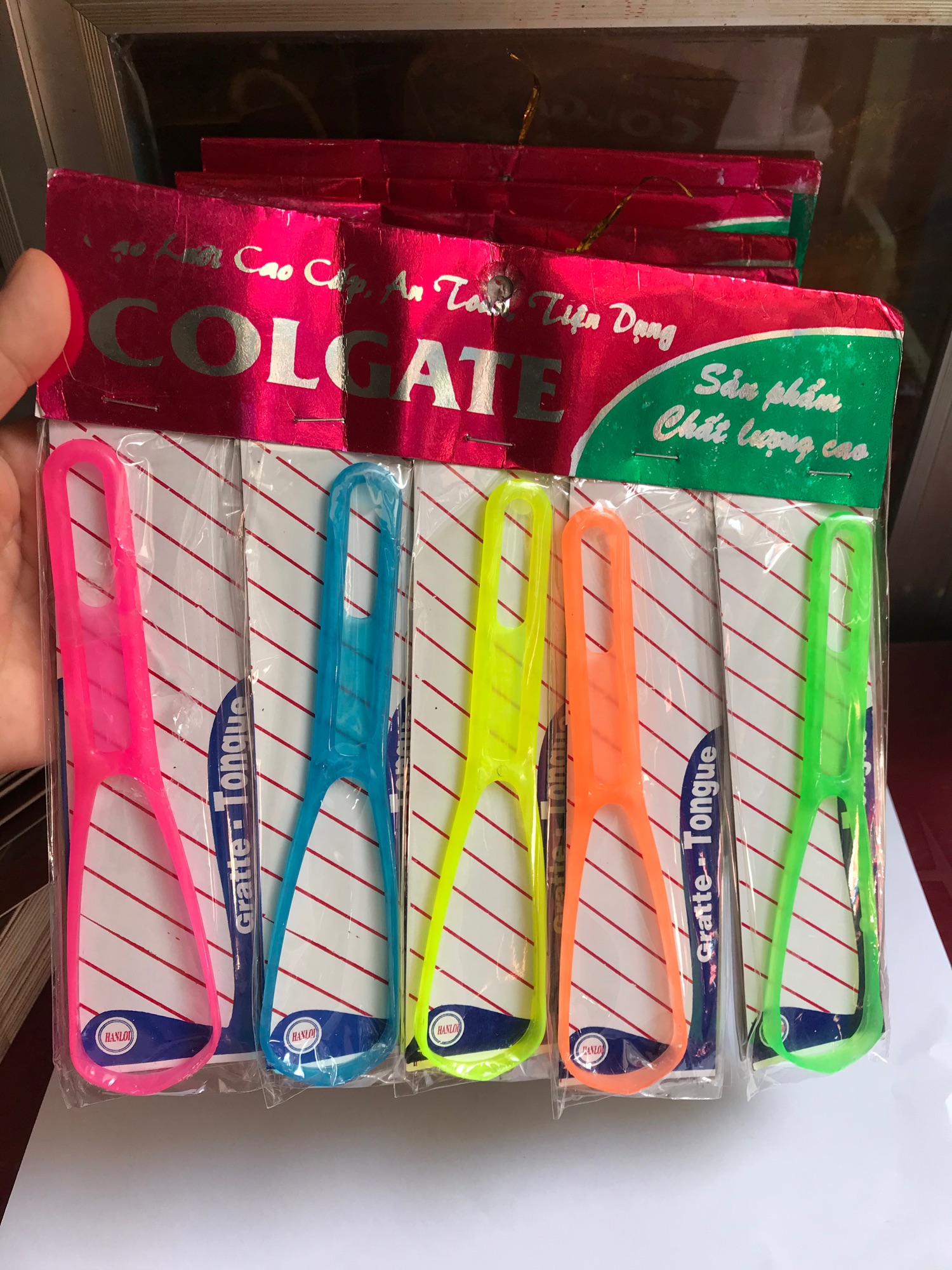 🪒Set 10 cây Cạo lưỡi Cán Nhựa Colgate