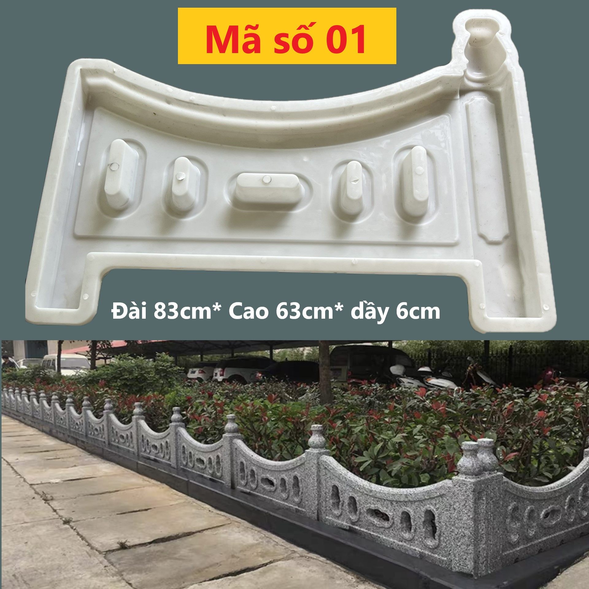 Khuôn đúc bờ rào - Bờ kè -hàng rào
