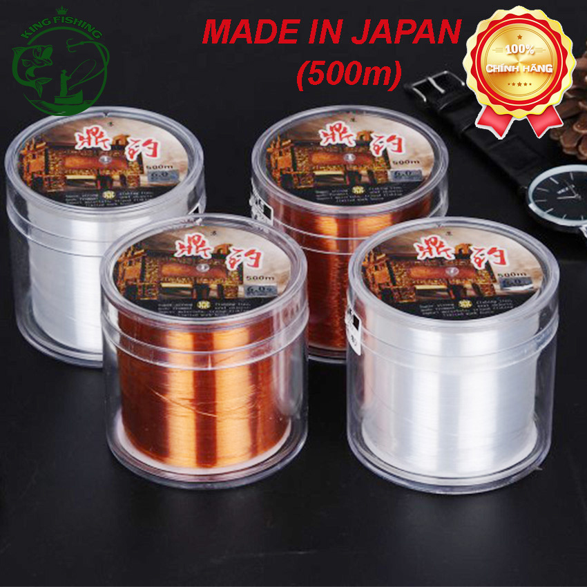[Cuộn 500m]cước câu cá Nhật Bản cao cấp Kingfishing KF10 sợi nylon lụa siêu bền tải trọng lớn cắt nước nhanh chống xoăn và tự làm thẳng