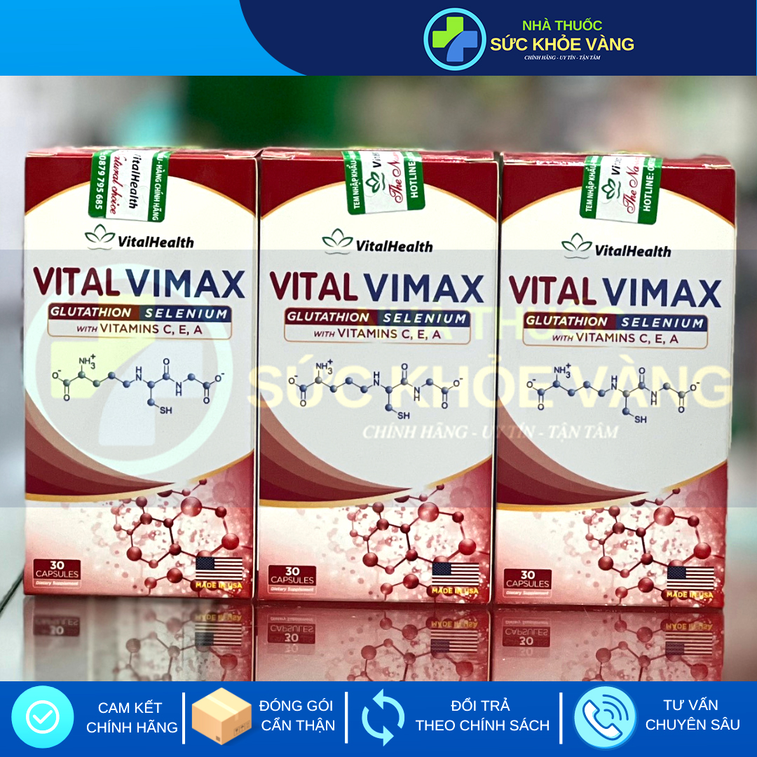 VITAL VIMAX - Tăng Cường Hệ Miễn Dịch, Chức Năng Gan, Giải Độc Gan