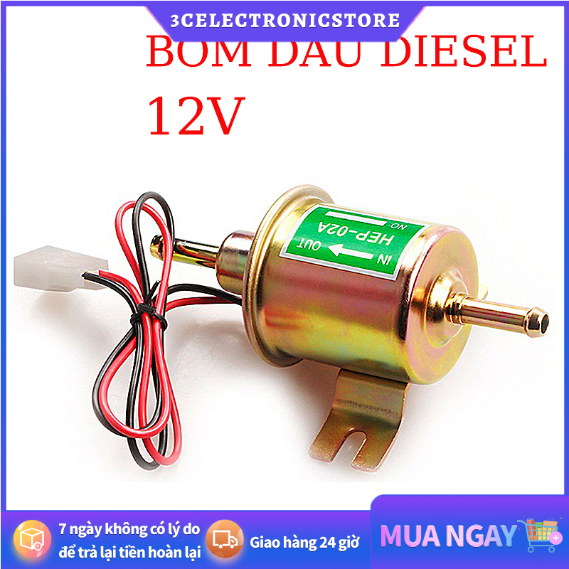 Bơm dầu diesel 12v bơm dầu 80-120L/HThích hợp cho hầu hết ô tô xe máy ATV xe công trình bơm dầu 12v bơm xăng xe ô tô