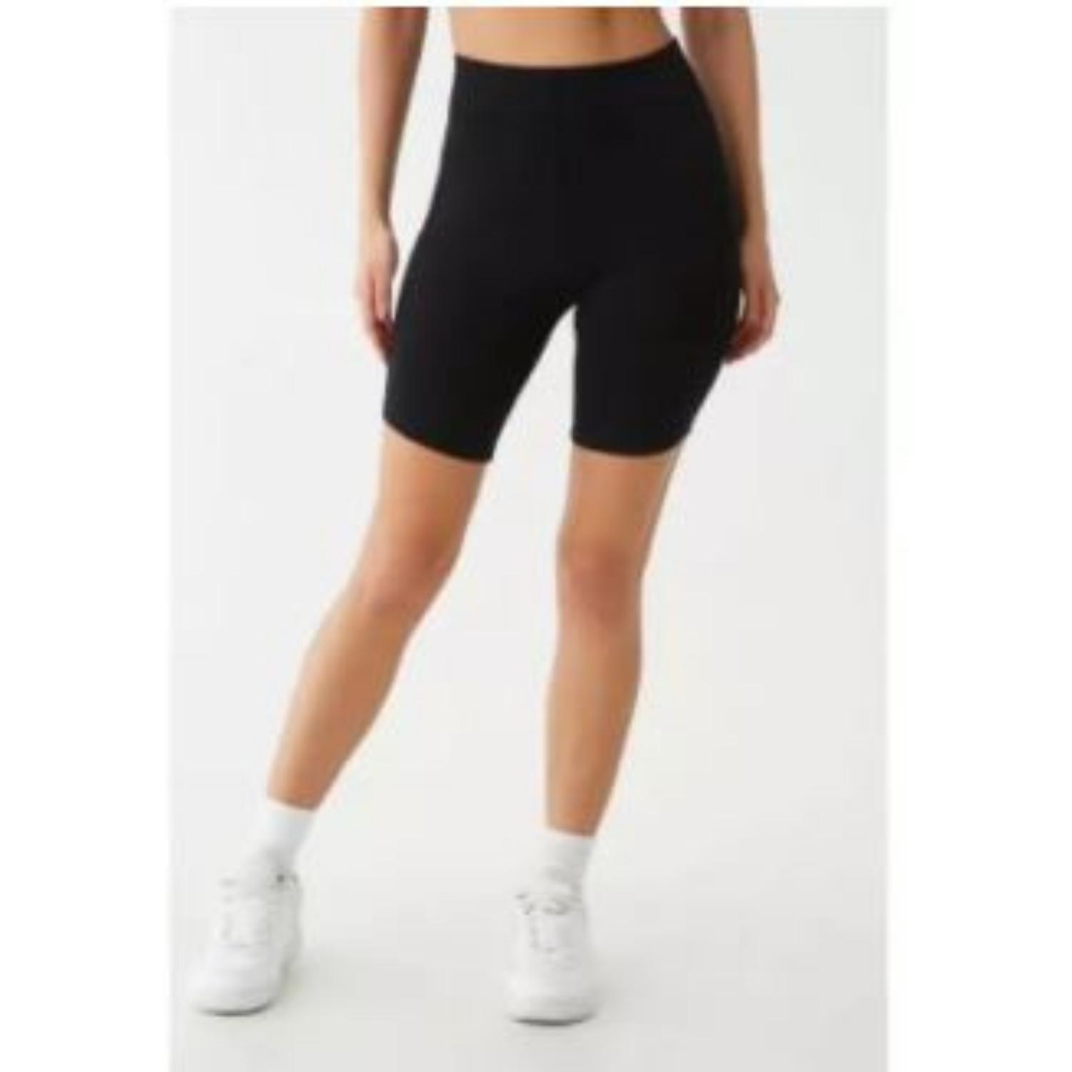 [HCM]Quần Nữ short biker đen vnxk hãng F21 / Co giãn / Màu đen