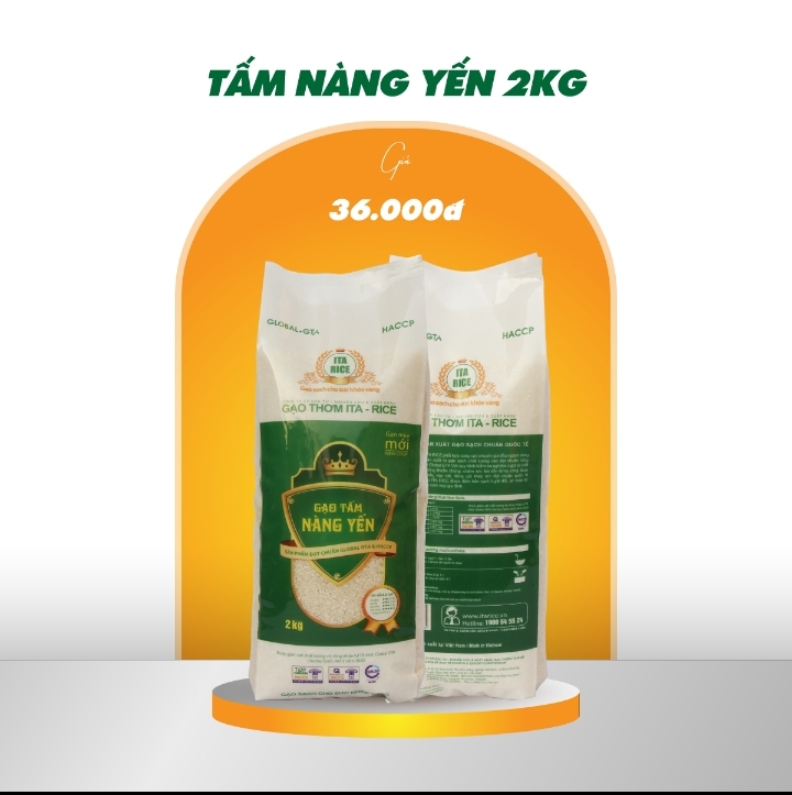 Gạo thơm cao cấp Nàng Yến/ Gạo hữu cơ dẽo thơm, mềm Nàng Yến