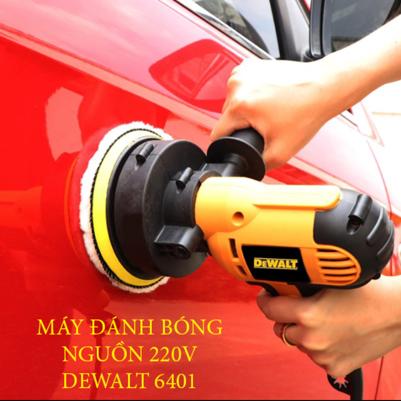 GIẢM 50 MÁY ĐÁNH BÓNGTRÀ NHÁM Máy đánh bóng ô tôxe máy MÁY ĐÁNH BÓNG DEWALT 6401 NGUỒN 220V công suất 650w có điều chỉnh nhanh chận BH 12 Tháng