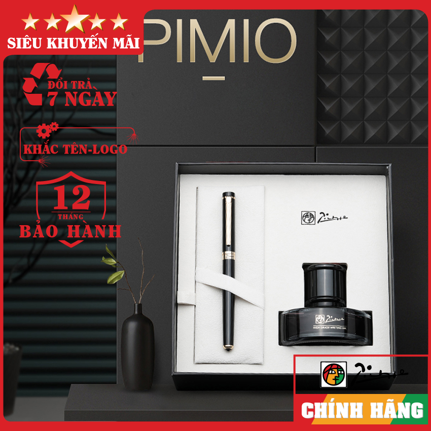 Bộ quà tặng cao cấp-Bộ quà tặng cao cấp Picasso 908RGBK kèm lọ mực-Quà tặng chính hãng-Bút ký khắc tên theo yêu cầu