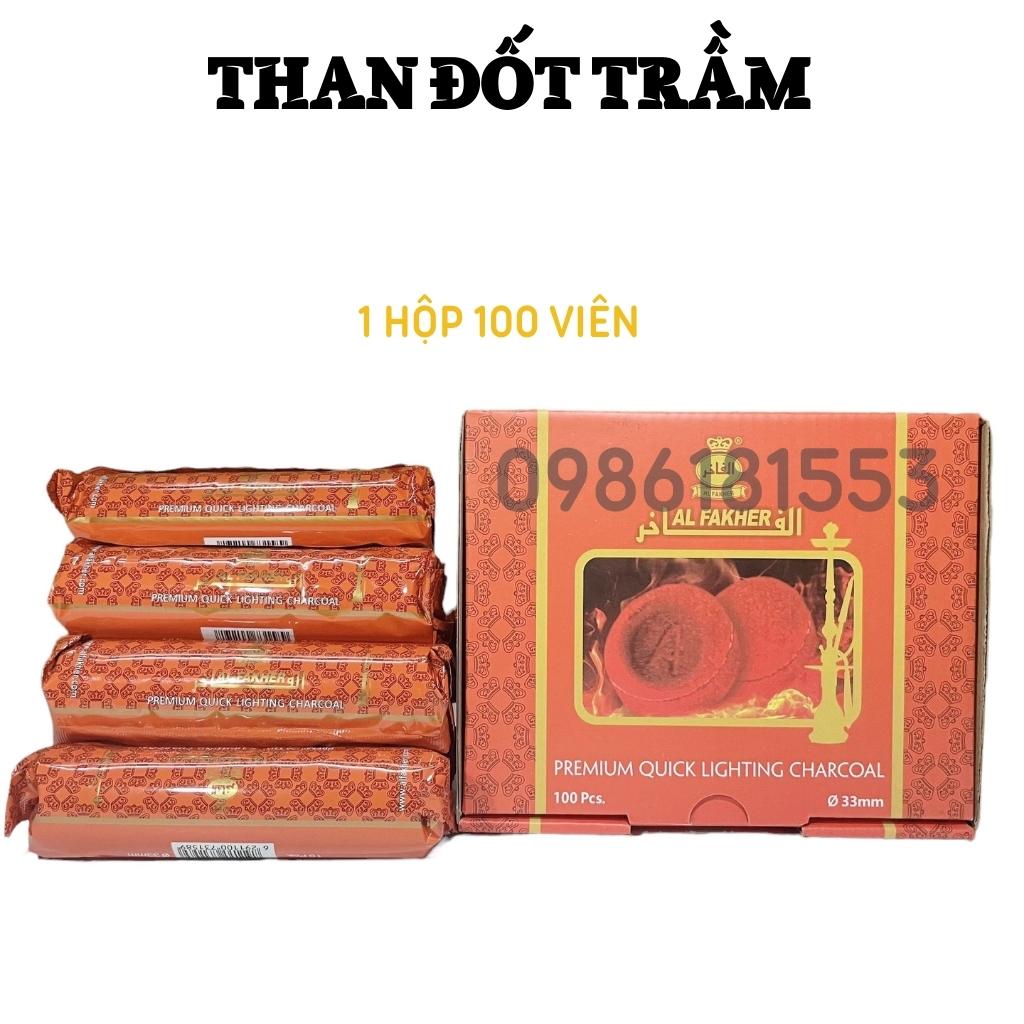 Hộp 100 Viên Than Xông Trầm Hương Không mùi, Không Khói Chính Hãng An Toàn Với Sức Khỏe