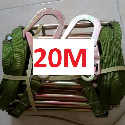 Dài 20M - Thang dây cứu hộ thoát hiểm nhà cao tầng cho công tác an toàn pccc